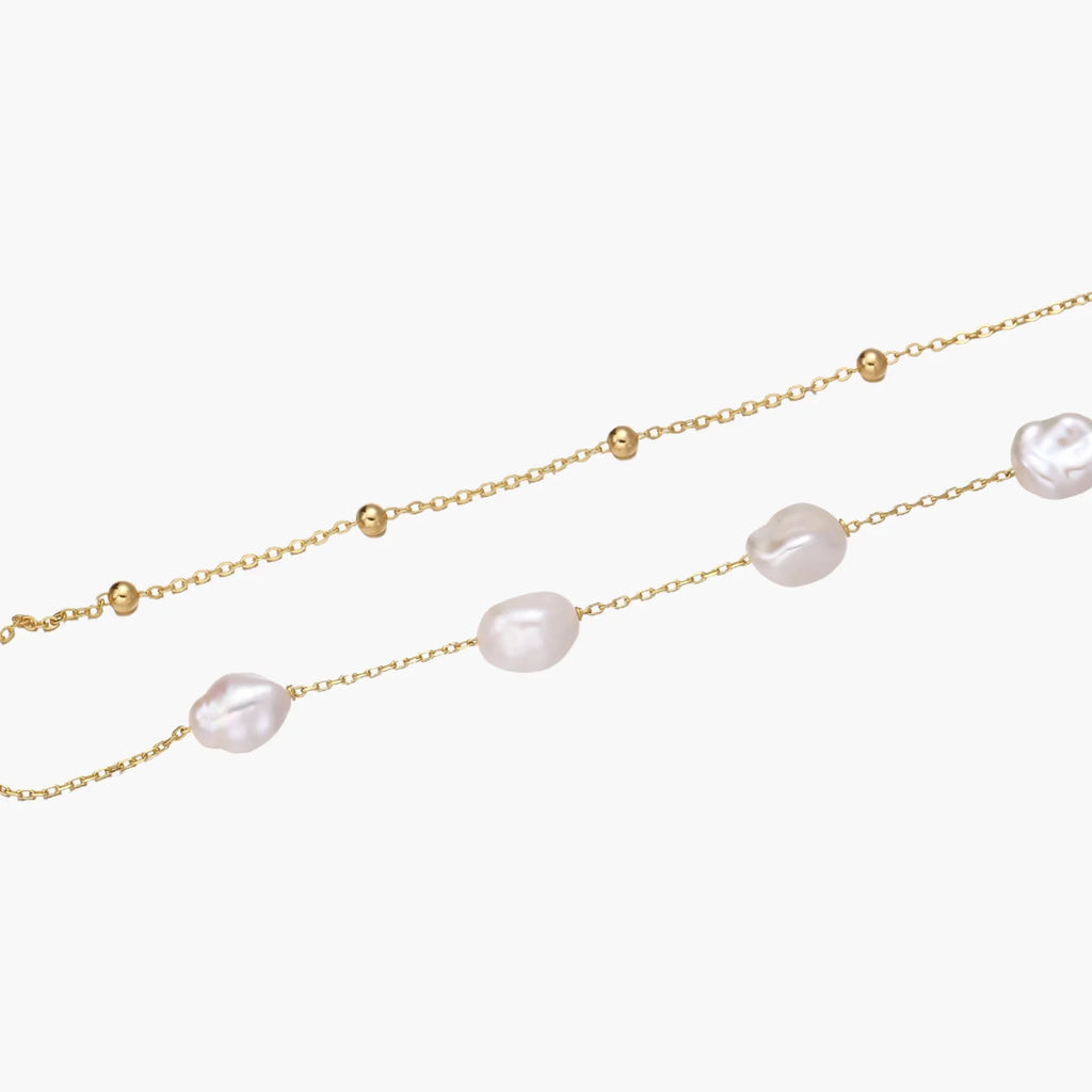 Baroque Pearl Layered Bracelet