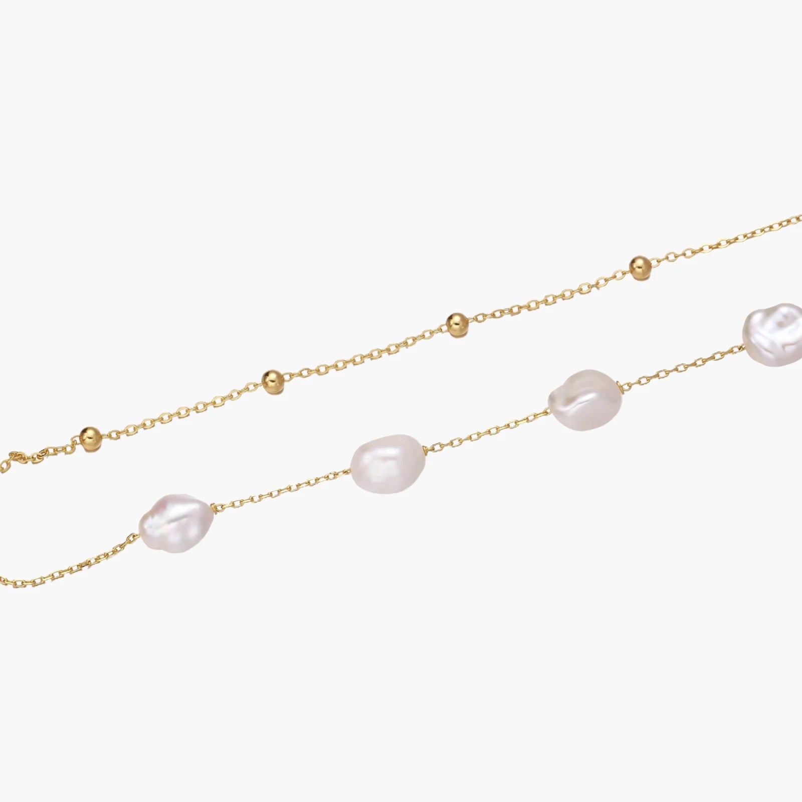 Baroque Pearl Layered Bracelet